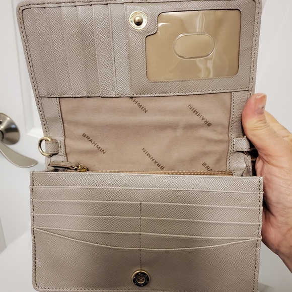 Brahmin DUXBURY Leather Crossbody/Clutch/Wallet, Classic Versatile - Picture 6 of 9